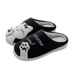 Pantufa Feminina Chinelo Peluciado Cat