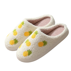 Pantufa Feminina Chinelo Peluciado Pineapple