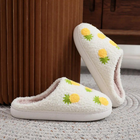 Pantufa Feminina Chinelo Peluciado Pineapple