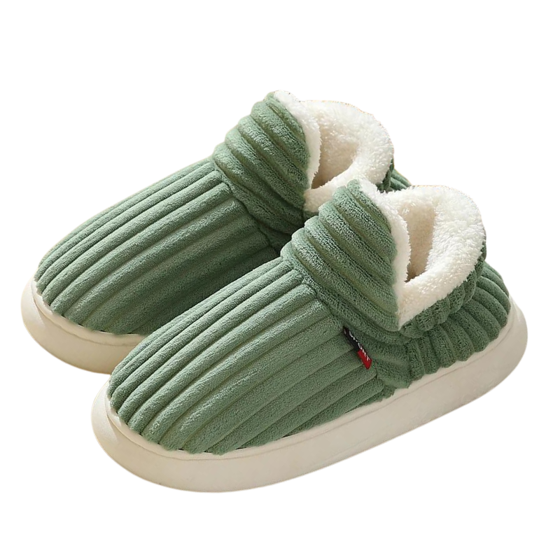 Pantufa Feminina Fechada Botinha de Algodão