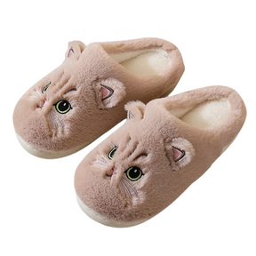 Pantufa Feminina Peluciada Cute Cat