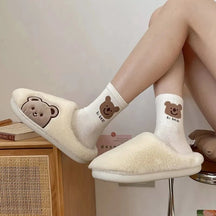 Pantufa Feminina Chinelo Peluciado Ursinho