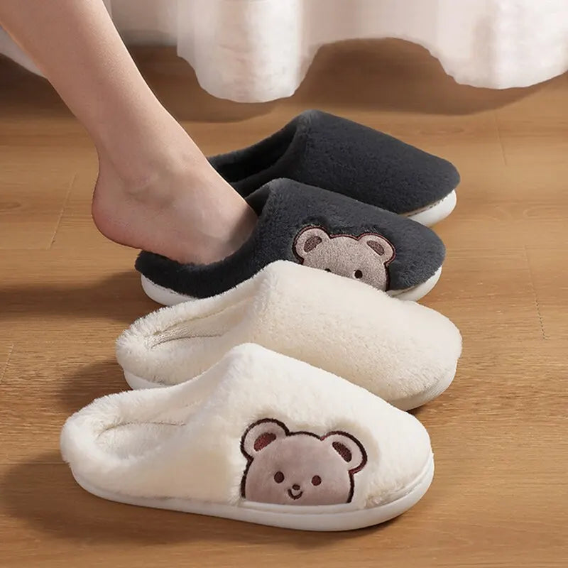 Pantufa Feminina Chinelo Peluciado Ursinho