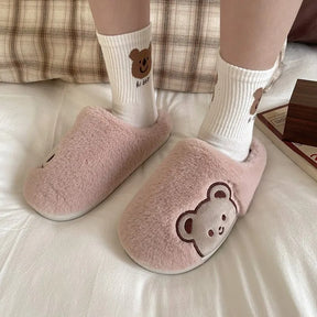 Pantufa Feminina Chinelo Peluciado Ursinho