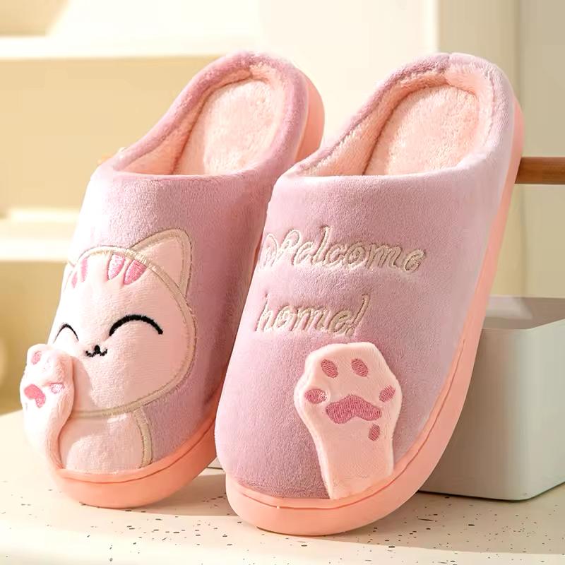 Pantufa Feminina Peluciada Cat